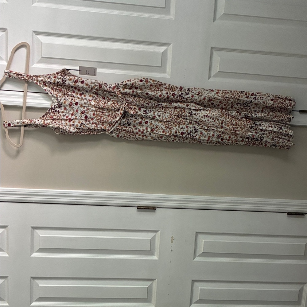 Marshalls Floral Sleeveless Dress - Red and White